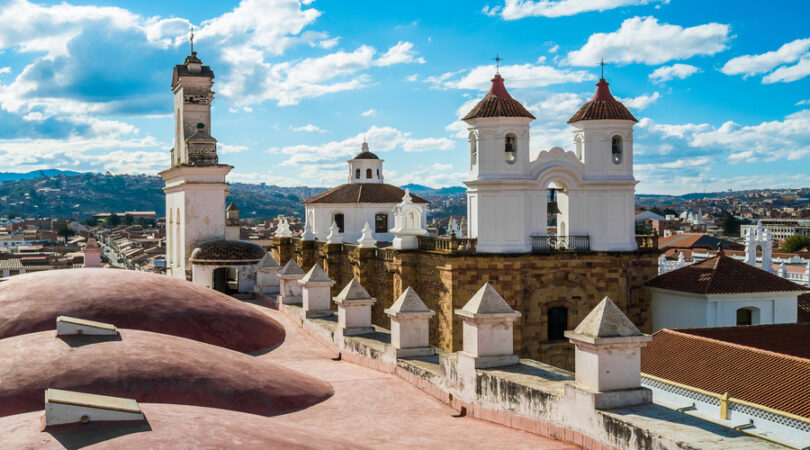 Convento san Felipe Neri, Sucre, Bolivia: veduta dai tetti