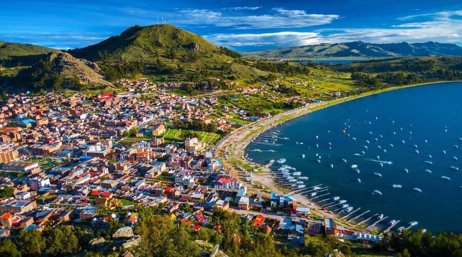 Copacabana, Bolivia, foto panoramica