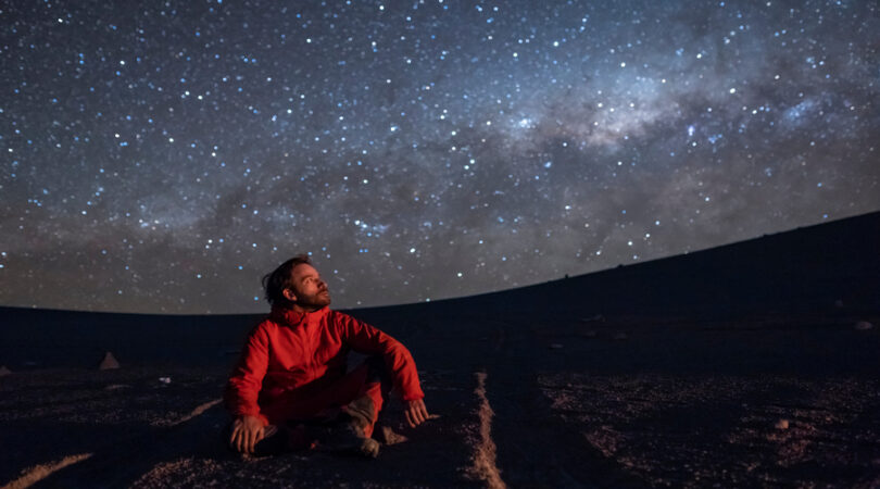 Notte stellata nel deserto di Atacama