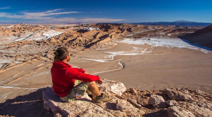 Panorama della Valle della Luna, deserto di Atacama