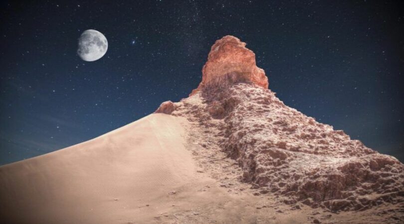 Cielo notturno nel deserto di Atacama