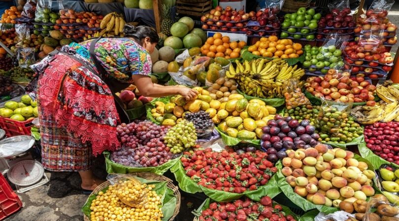 Fruit-stall-on-the-local-market-Antigua-Guatemala-Guatemala