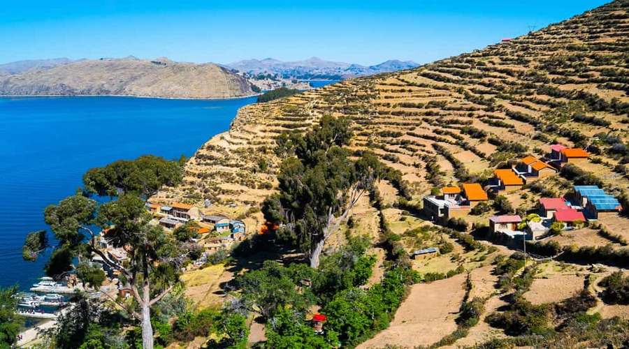 Isla-del-Sol- terrazzamenti, lago Titicaca Tour in Bolivia a La Paz Lago Titicaca e Copacabana