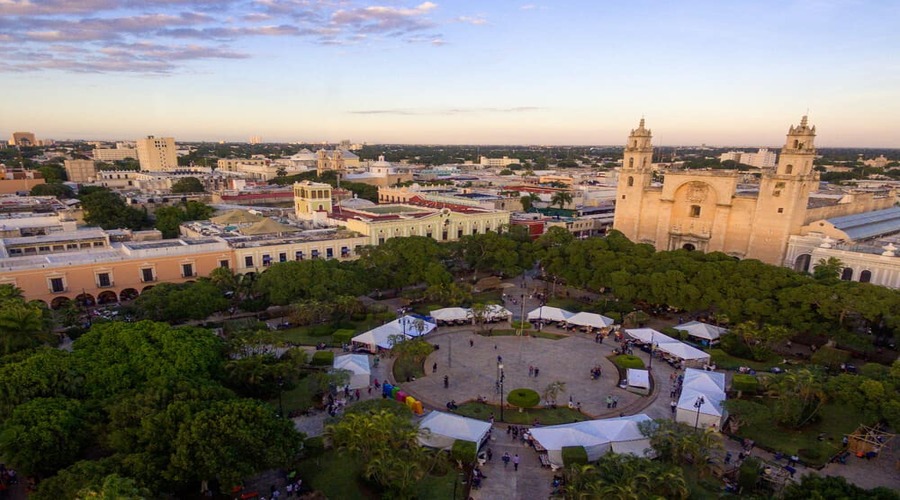 Merida vista dall'alto