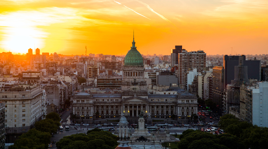 Tramonto su Buenos Aires