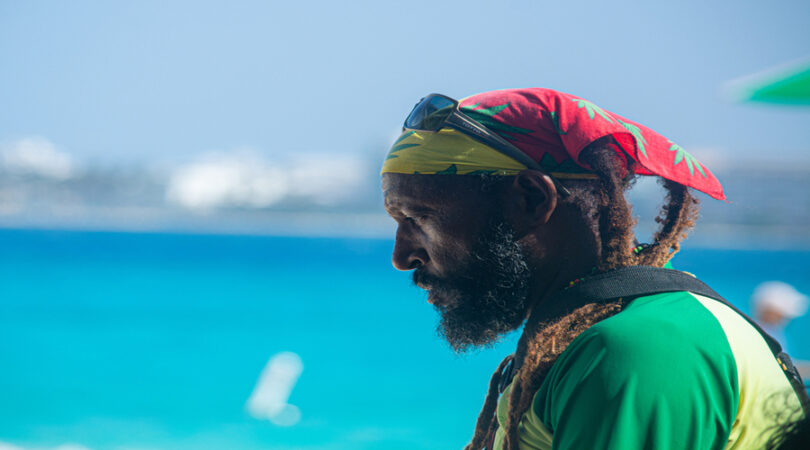 People-of-the-wonderful-island-of-San-Andres-Colombia.-Rasta-dreadlocks-and-the-light-blue-ocean-water