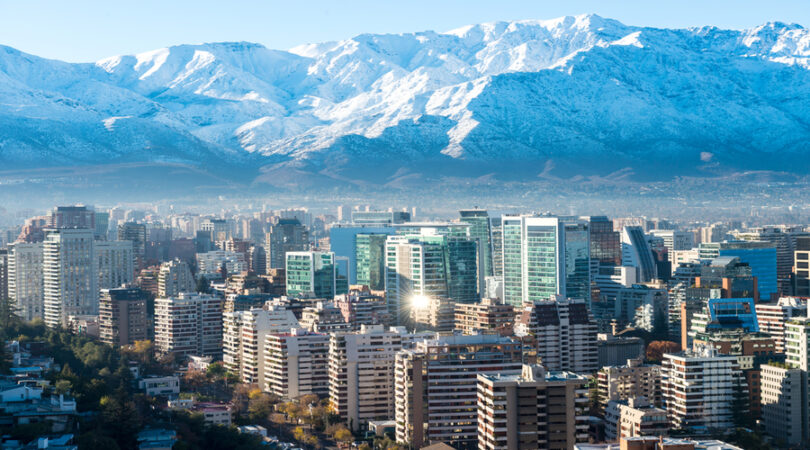 Santiago del Cile, foto panoramica