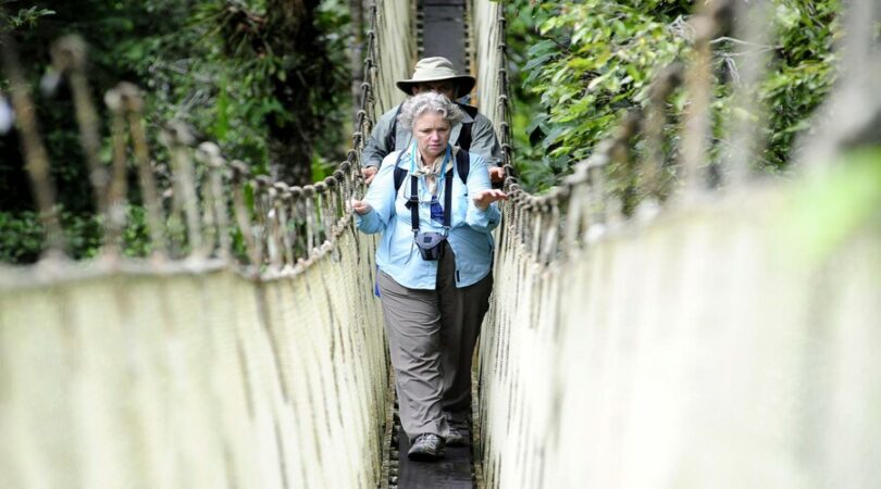 Couple On Canopy Walk