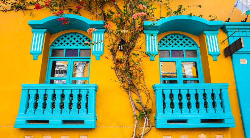 Cartagena, colorful-colonial-houses