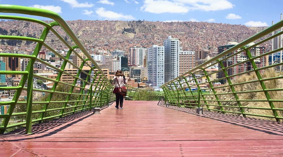 La Paz, Bolivia, ponte sulla città