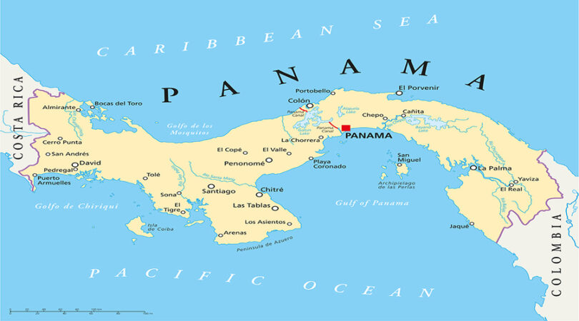 Mappa di Panama