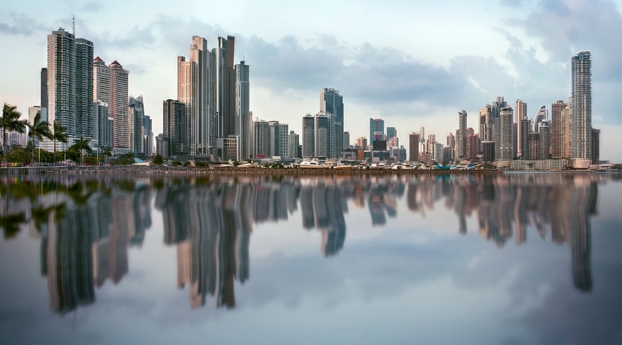 Vota panoramica di Panama City