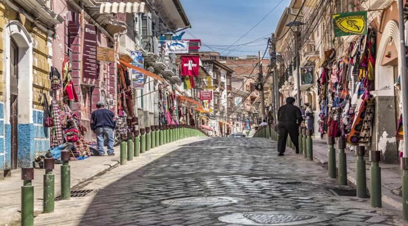 La Paz, strada nel centro storico