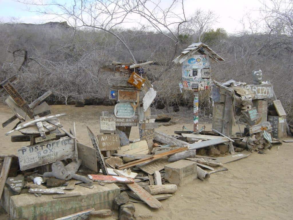 post office, floreana, galapagos