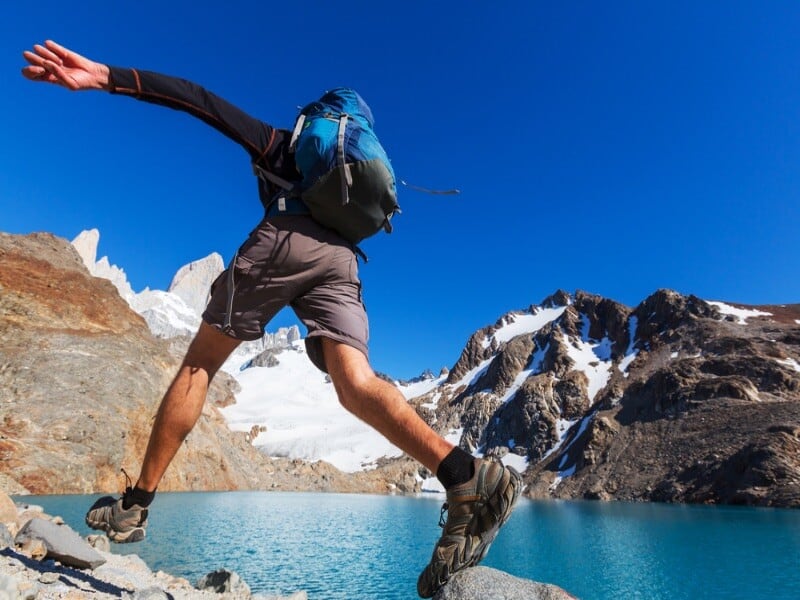 Escursionista in Patagonia