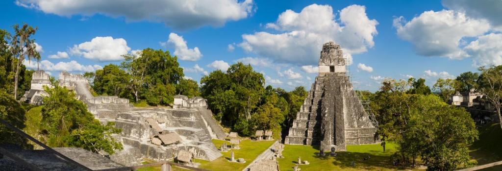 Tikal pyramids Gran Jaguar in Peten, Guatemala. Mayan culture