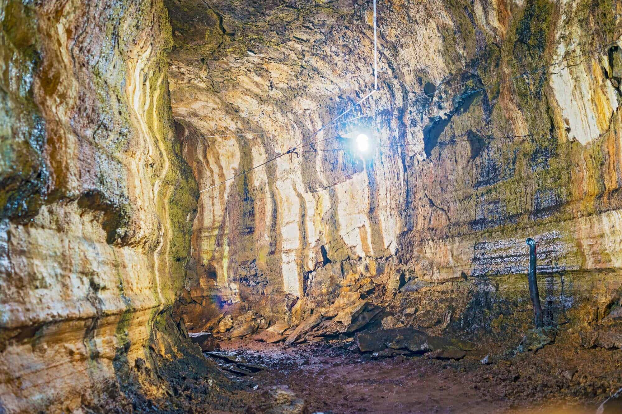 Lava Tunel on Santa Cruz Island, Galapagos