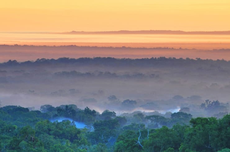 Guatemala-Tikal-National-Park-view-from-Temple-IV.