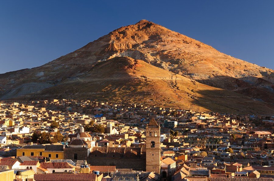 Potosì con il Cerro Rico