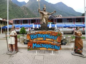 Machu Picchu- monumento di benvenuto