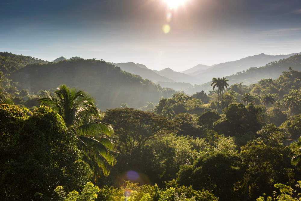 Early-morning-view-of-tropical-mountains-of-Sierra-Maestra