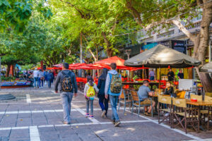 Autumn-day-scene-at-sarmiento-pedestrian-sidewalk-at-mendoza-capital