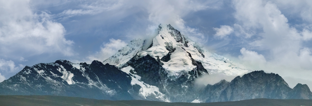 Huayna Potosí mountain as seen from El Alto, La Paz