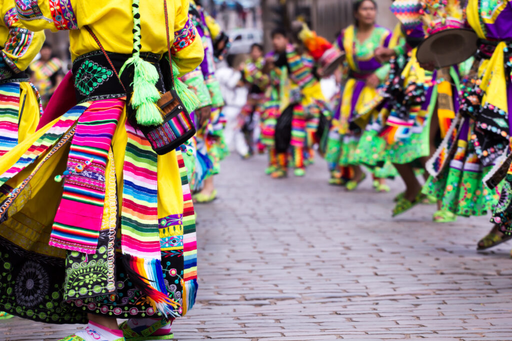 Peruvian-dancers-at-the-parade-in-Cusco-