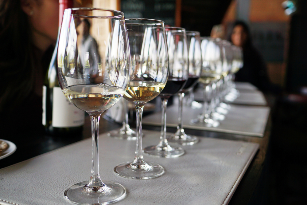 Wine tasting room in the Casablanca region of Chile