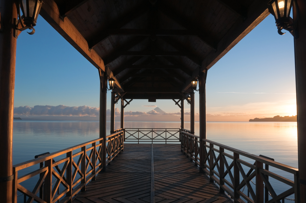 Pier at Llanquihue lake, Frutillar (Chile)